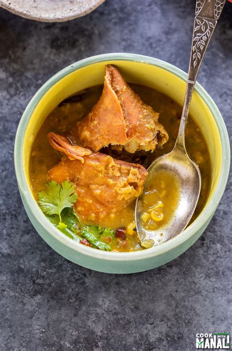 Burmese Samosa Soup .